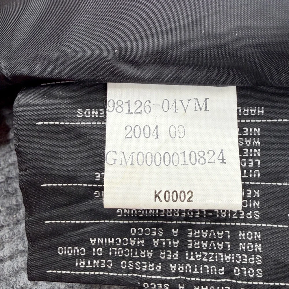 Harley Davidson Mens Leather Vest M Black Ride Free Flame Eagle Biker Motorcycle